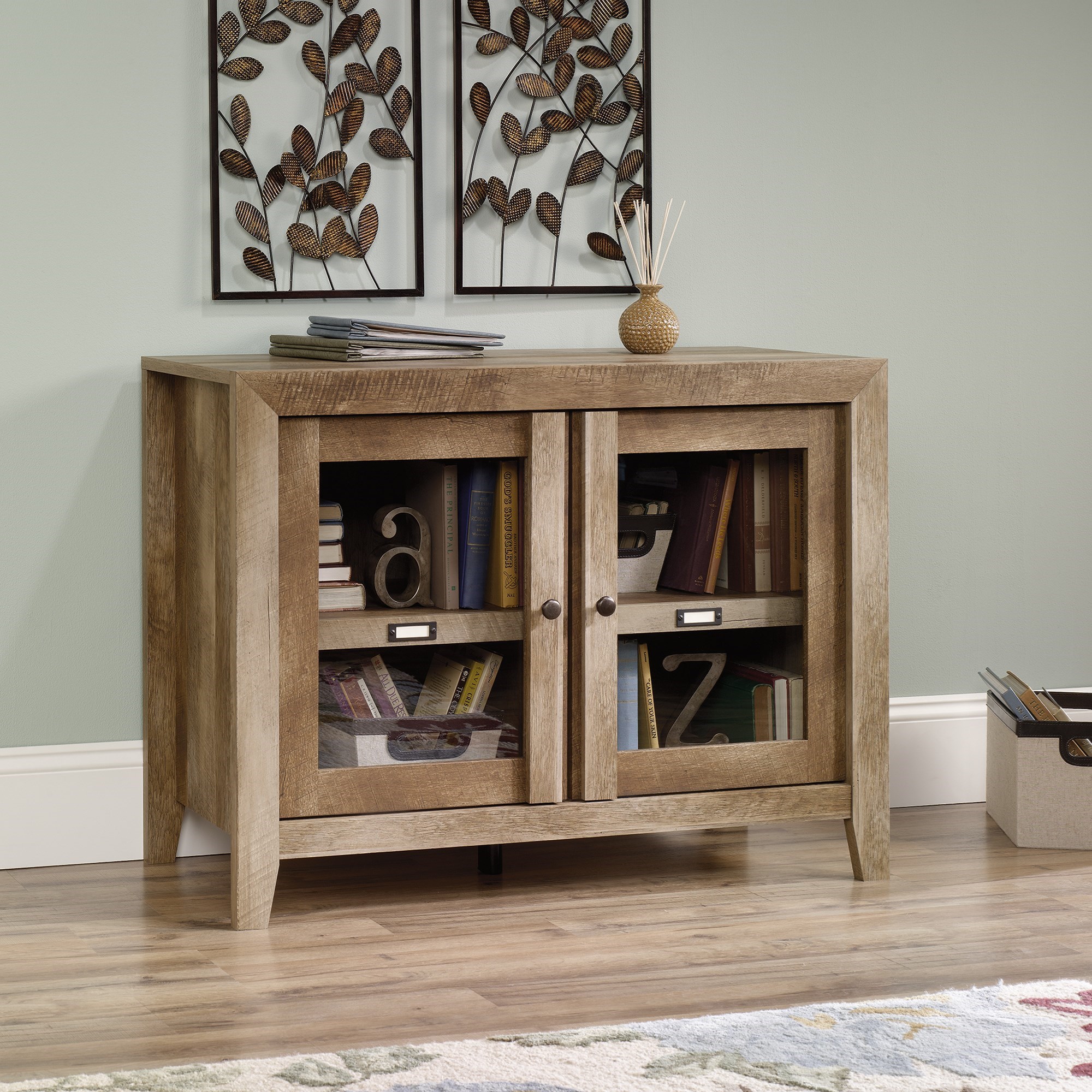 Sauder display cabinet top